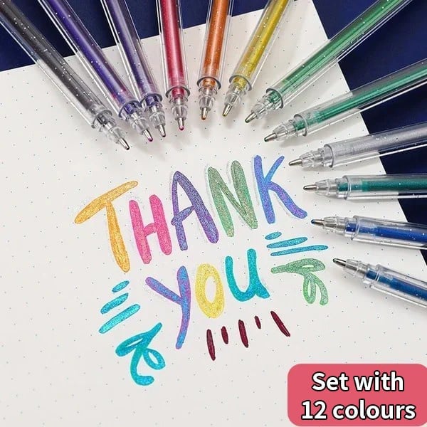 Strengthfuly 49% OFF - Glitter Gel Pen Set