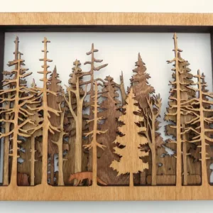 49% OFF-Forest Wildlife – Handcrafted Art | Uncommon Art | 3D Art | Unique Art| All Natural Art | Rare Art