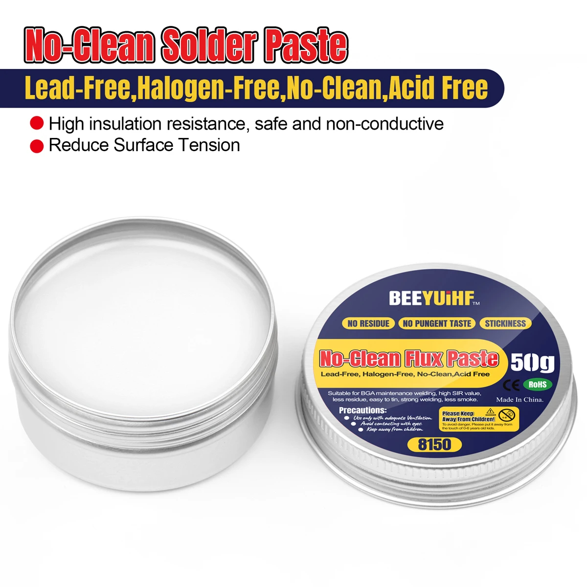 50g/1.76oz No-Clean Solder Flux