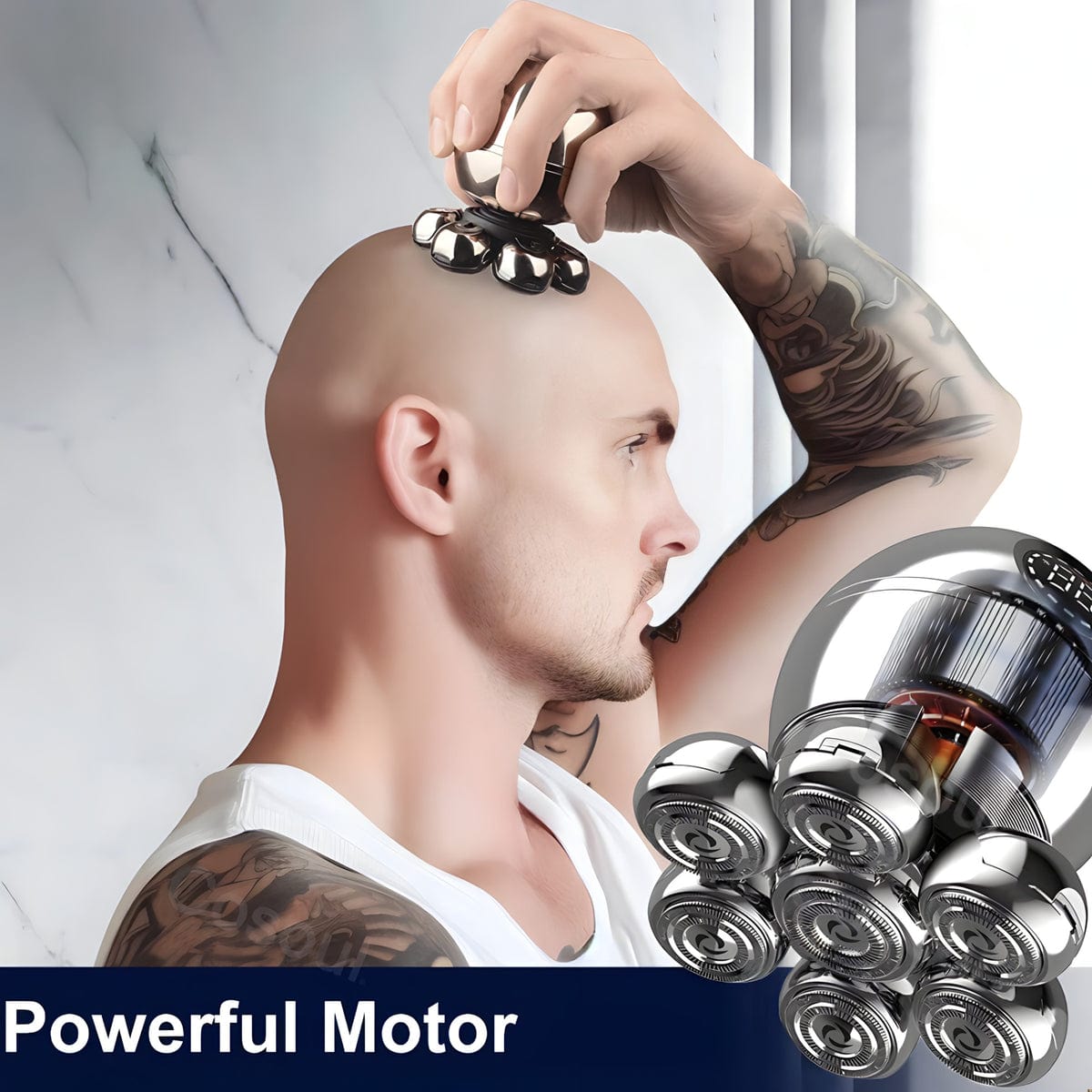 6-In-1 Men's Electric Head Shaver Razor