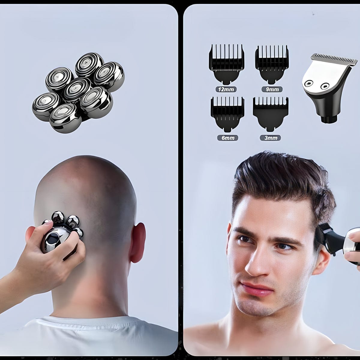 6-In-1 Men's Electric Head Shaver Razor