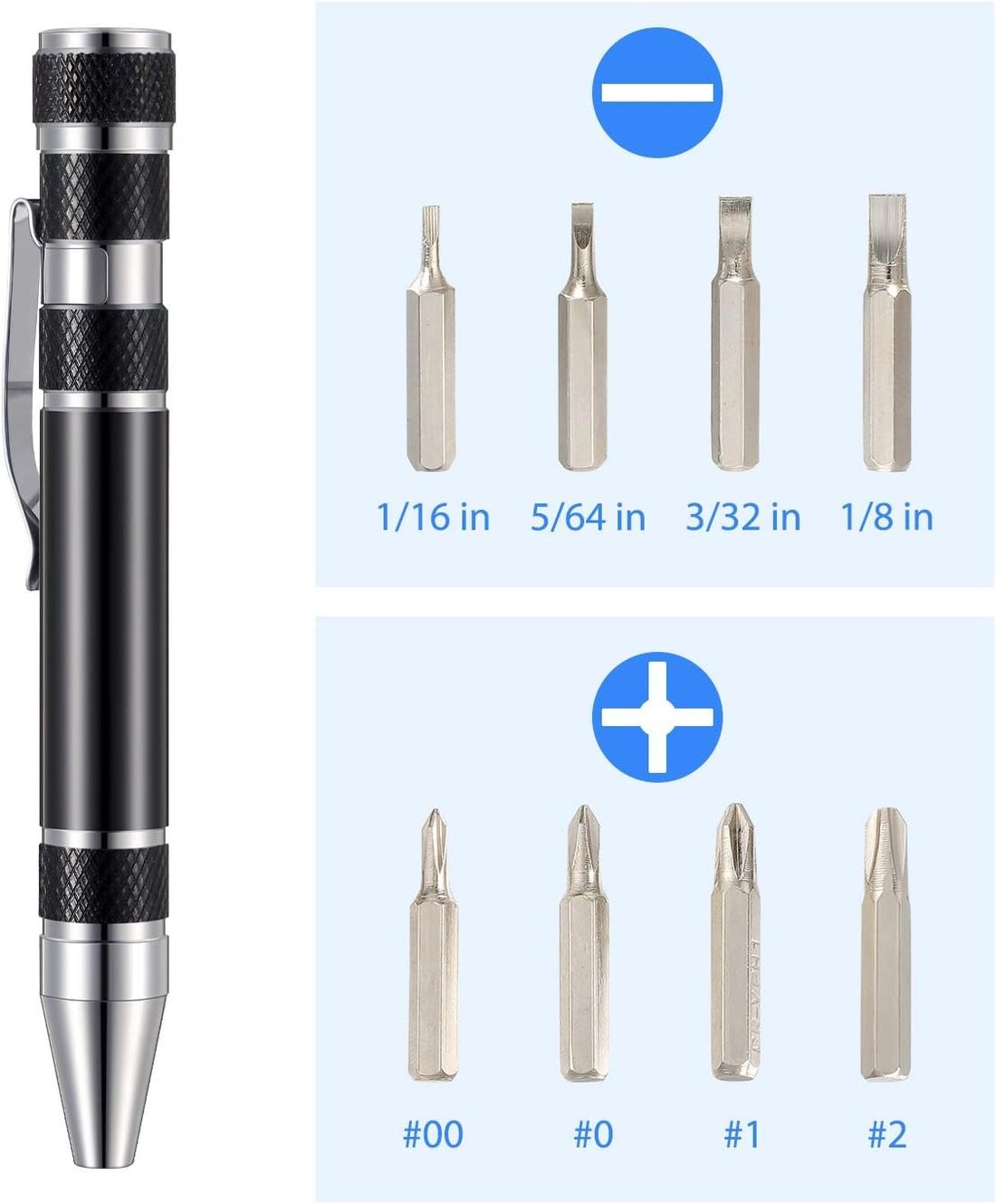 8 in 1 Mini Pen Screwdriver