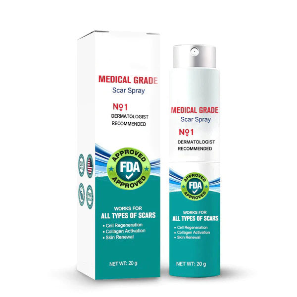 Advanced Scar Spray For All Types of Scars - For example Acne Scars, Surgical Scars and Stretch Marks 