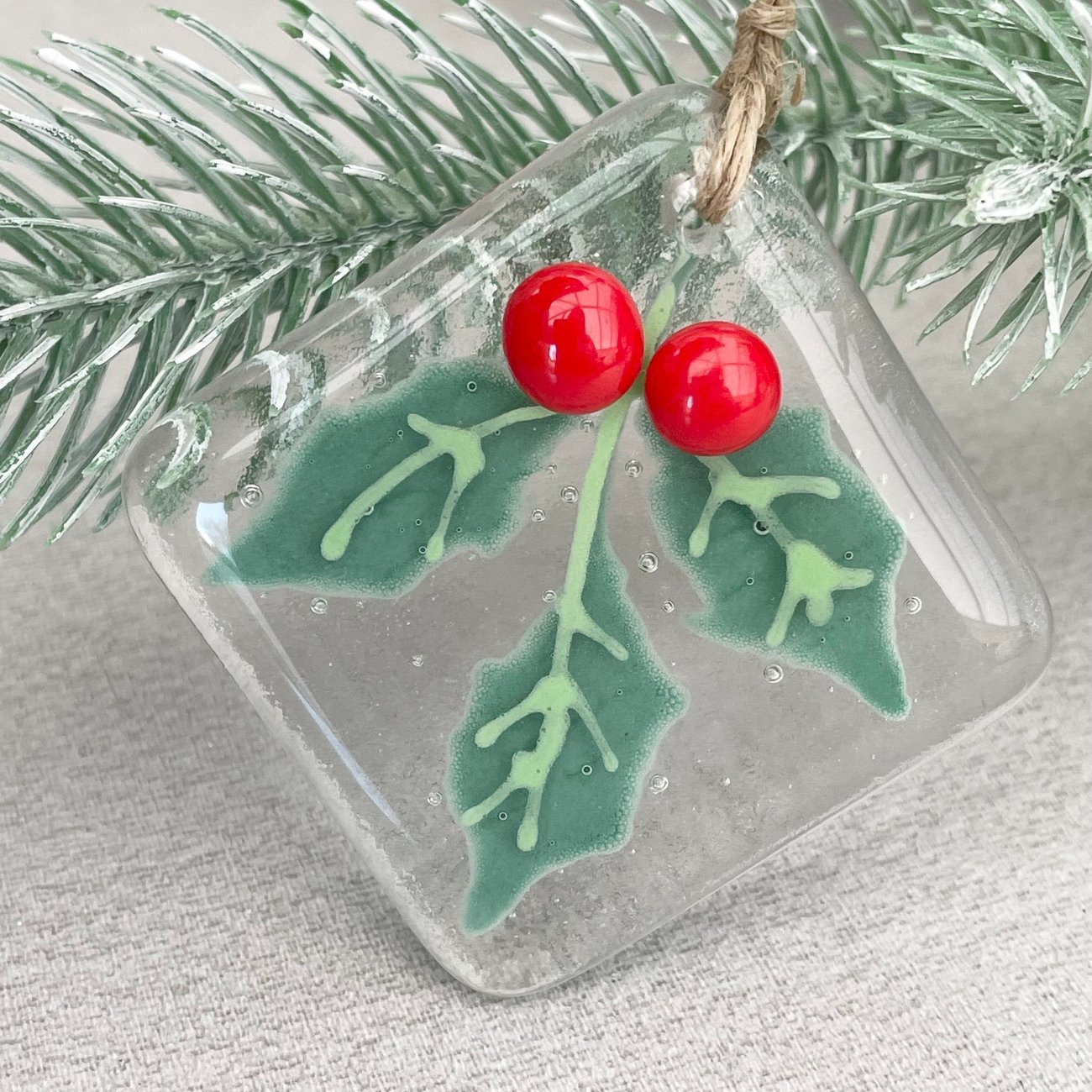 Black Friday Sale 50% Off - New Fused glass Christmas tree decoration