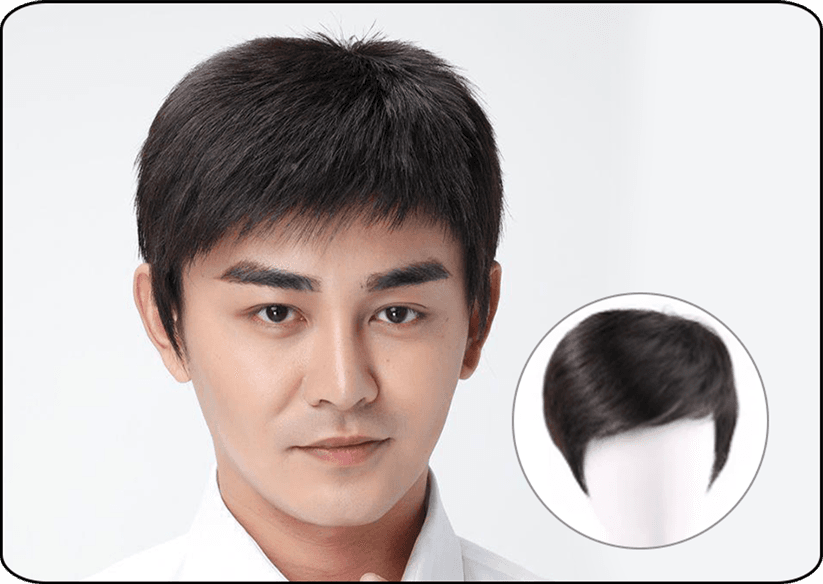 Business Natural And Realistic Full Wig For Medium-elderly Men