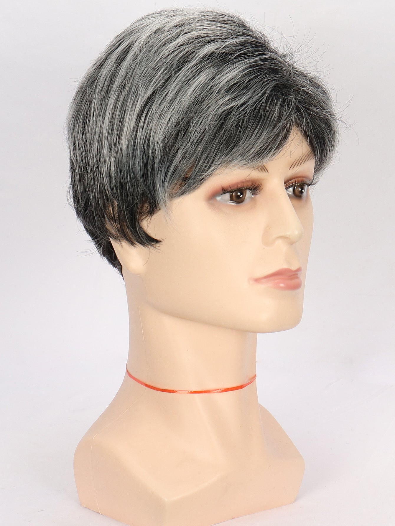 Business Natural And Realistic Full Wig For Medium-elderly Men