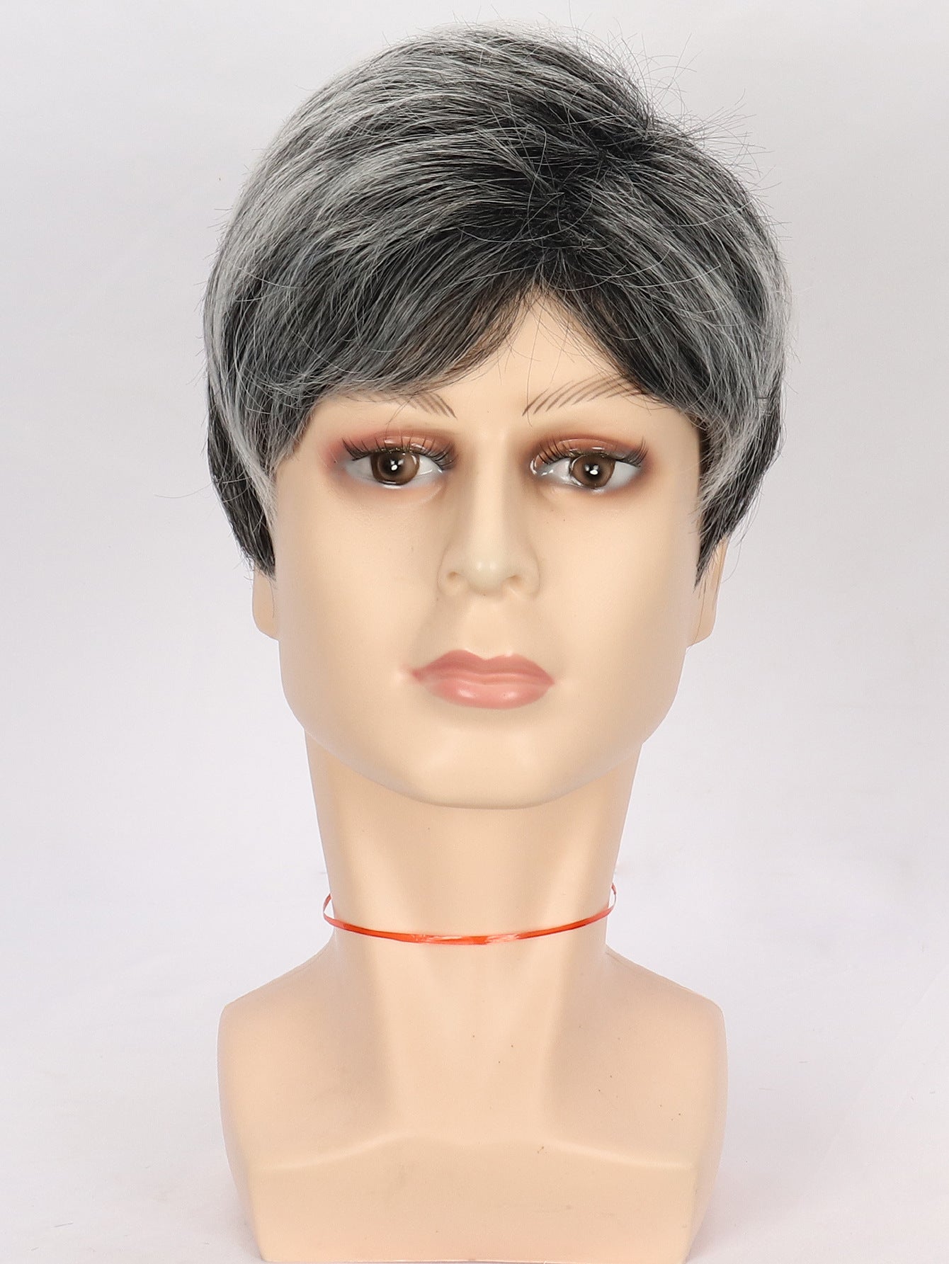 Business Natural And Realistic Full Wig For Medium-elderly Men