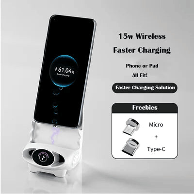 BUY ONE GET ONE FREE - Last Day Sale 49% - Mini Chair Wireless Fast Charger Multifunctional Phone Holder