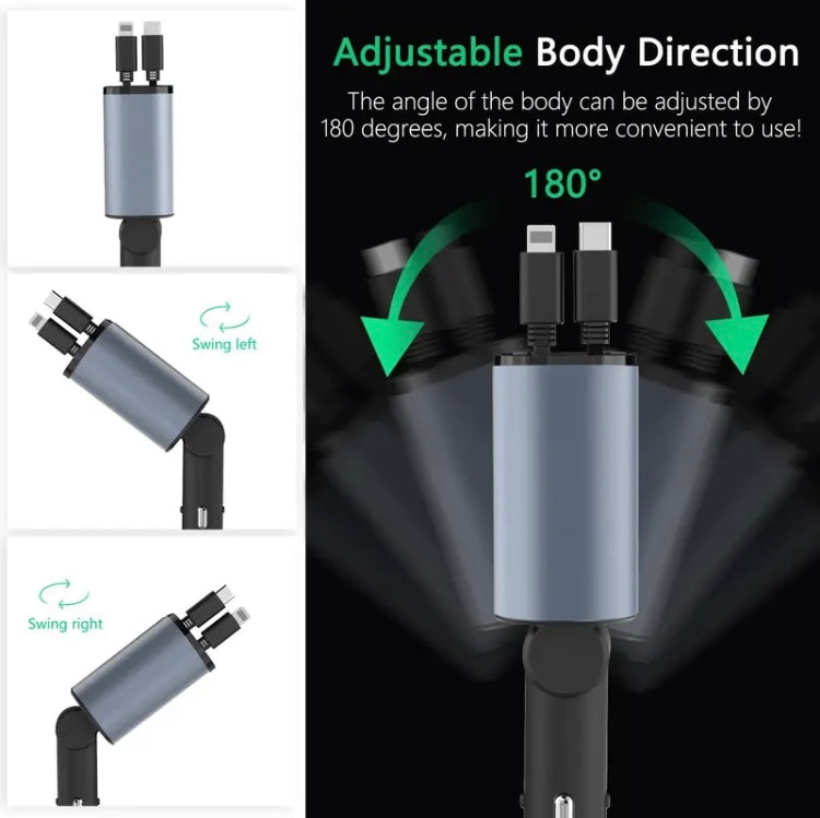 Car Retractable Phone Charger