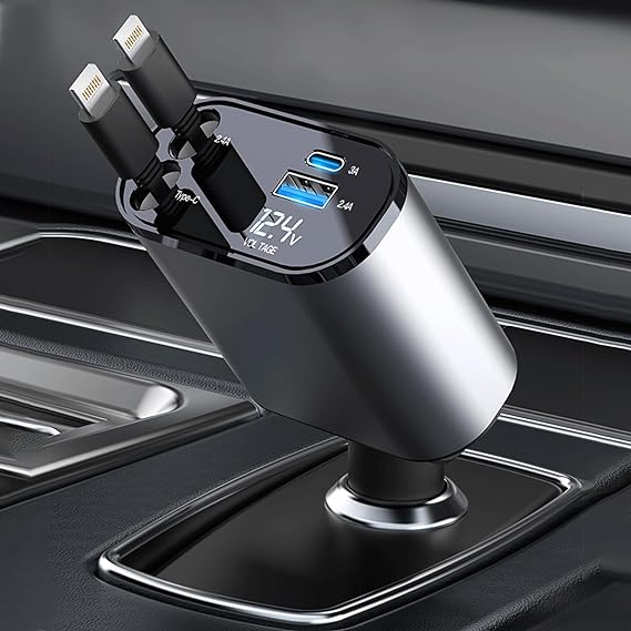 Car Retractable Phone Charger