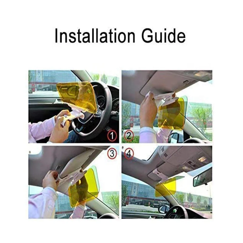 Car Sun Visor Anti-Glare Mirror