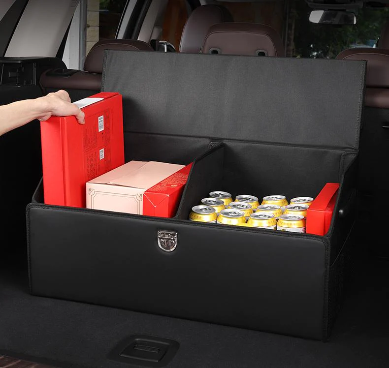 Car Trunk Leather Storage Box