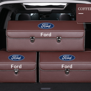 Car Trunk Leather Storage Box