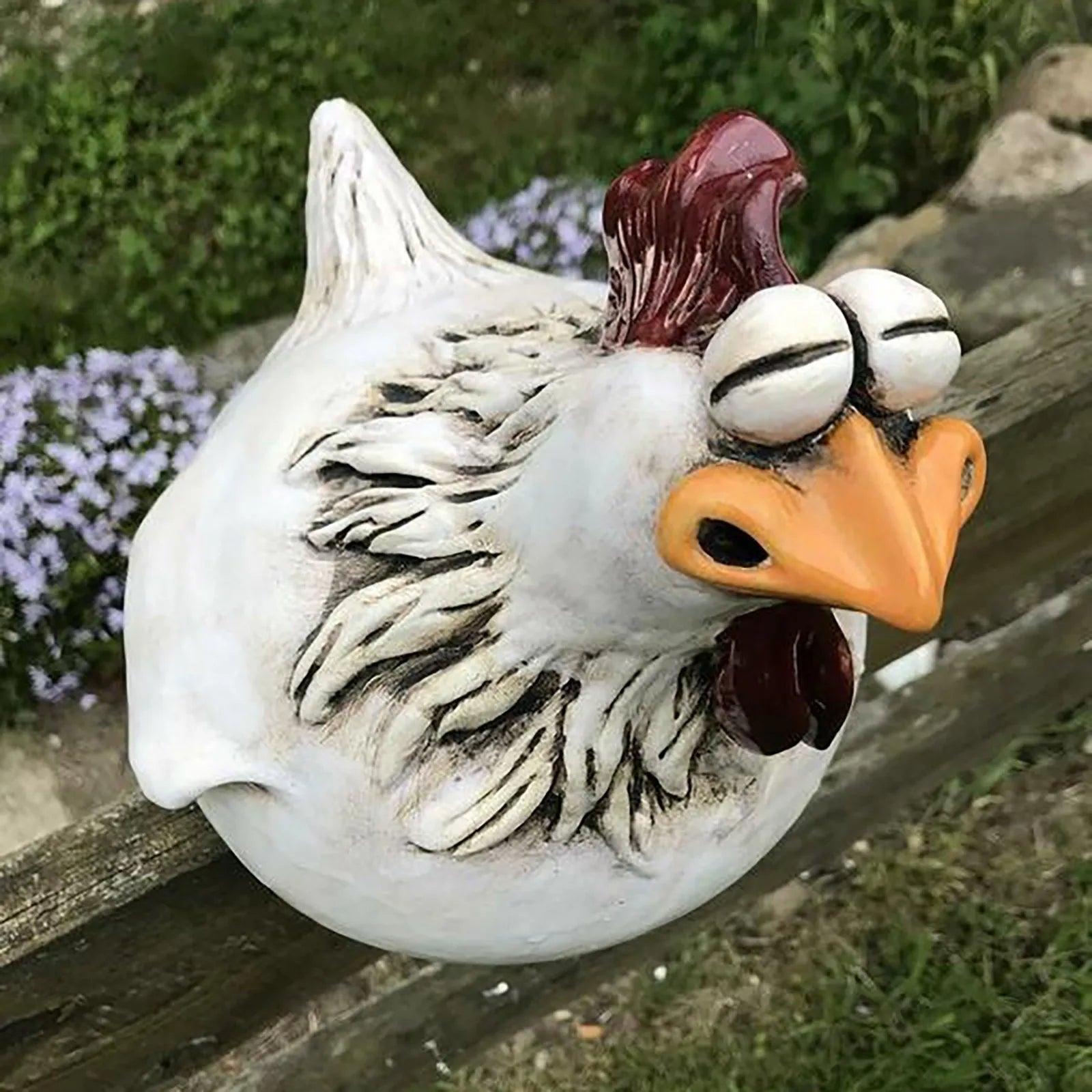 Cheerful Hen Pals Garden Sculptures