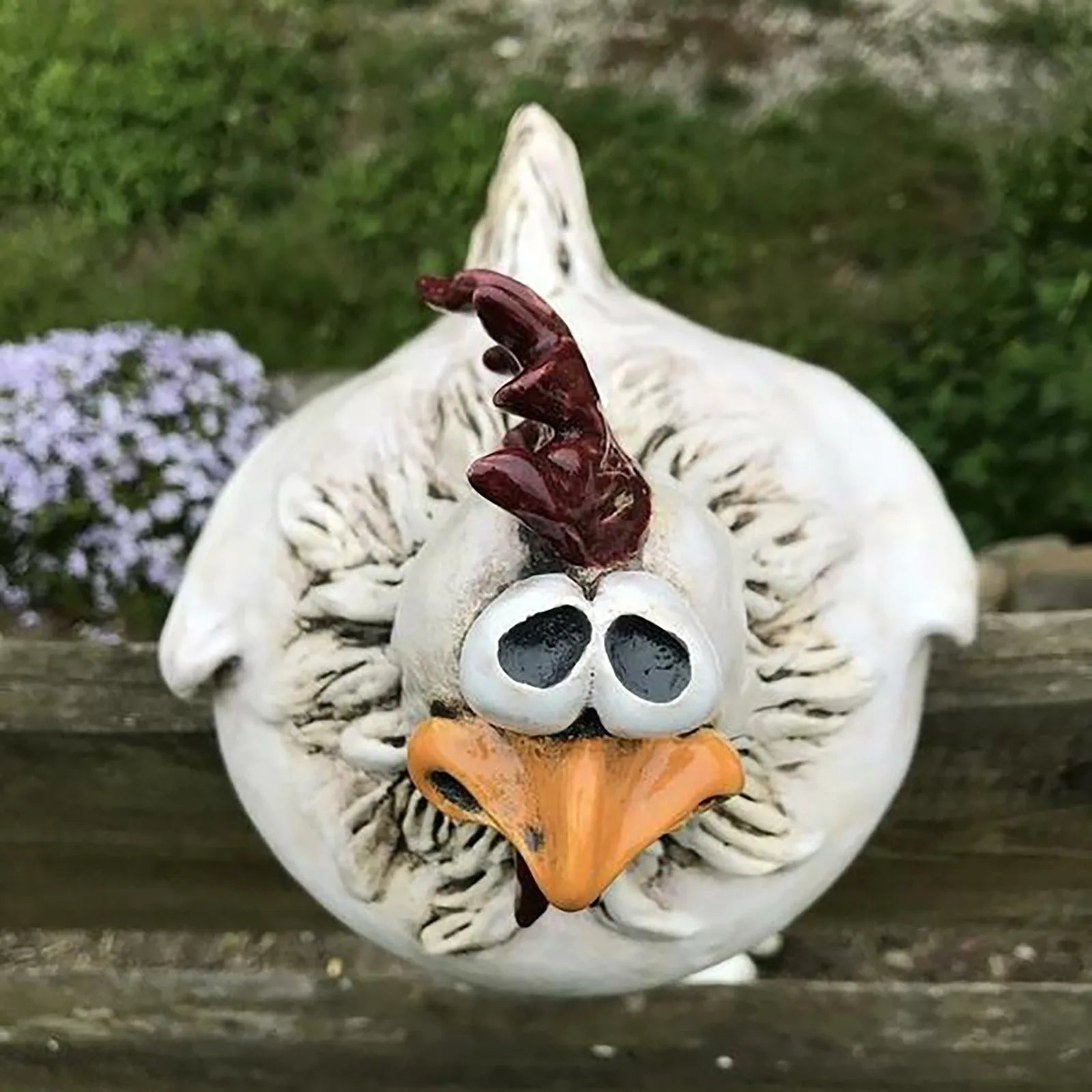 Cheerful Hen Pals Garden Sculptures