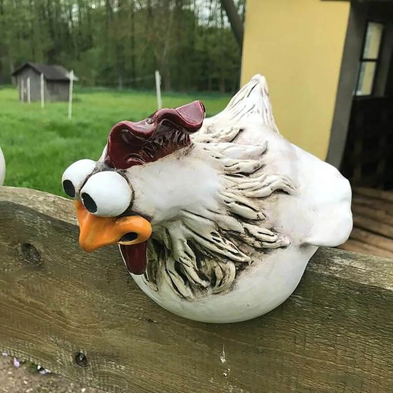 Cheerful Hen Pals Garden Sculptures