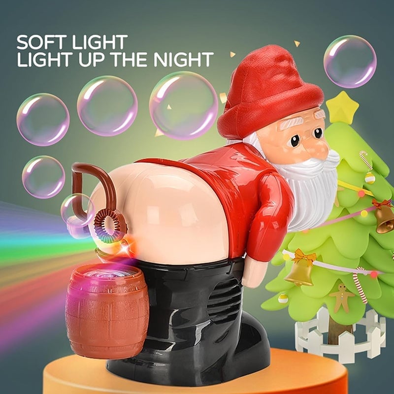 Christmas Gag Gift - Funny Santa Fart Bubble Blower