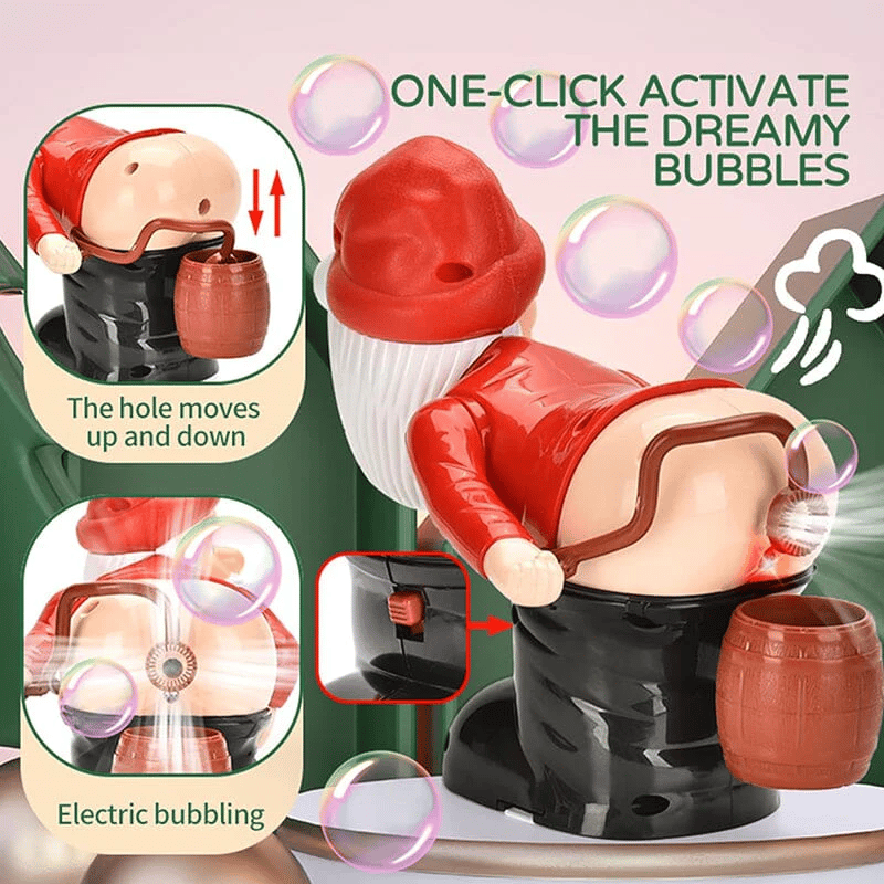 Christmas Gag Gift - Funny Santa Fart Bubble Blower