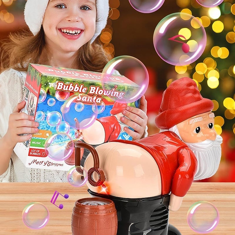 Christmas Gag Gift - Funny Santa Fart Bubble Blower