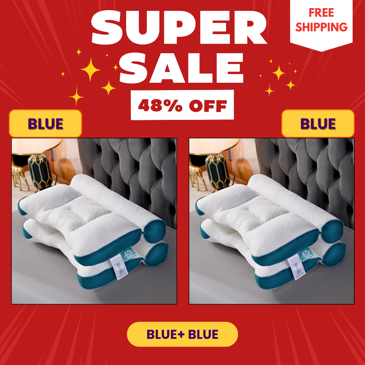 CHRISTMAS PROMOTION - GET 48% OFF - Sleep Enhancing Cervical Support Comfort Goose Down Pillow