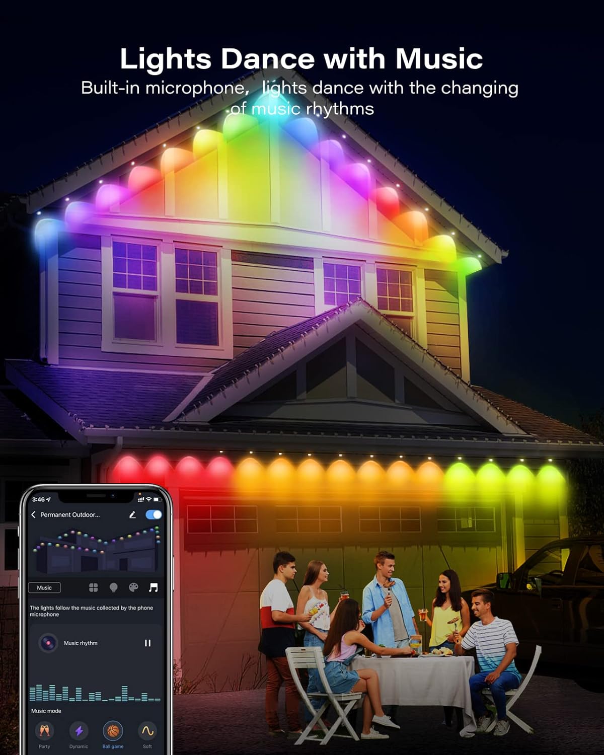 Christmas Sale 70% OFF -- Wi-Fi Bluetooth Smart Permanent Led for outdoor