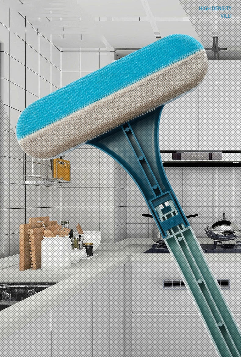 Cleangly Double-Sided Window Cleaner Squeegee (Comes with additional window cleaning tool!)