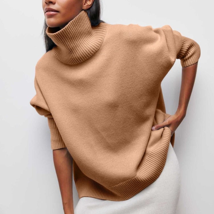 Comfy Turtleneck Knitted Pullover