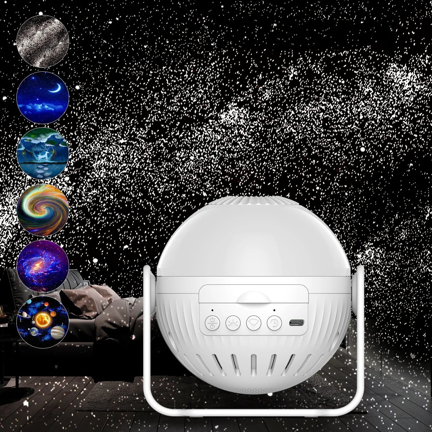 CosmoGlow - Mesmerizing Galaxy Projector Lamp