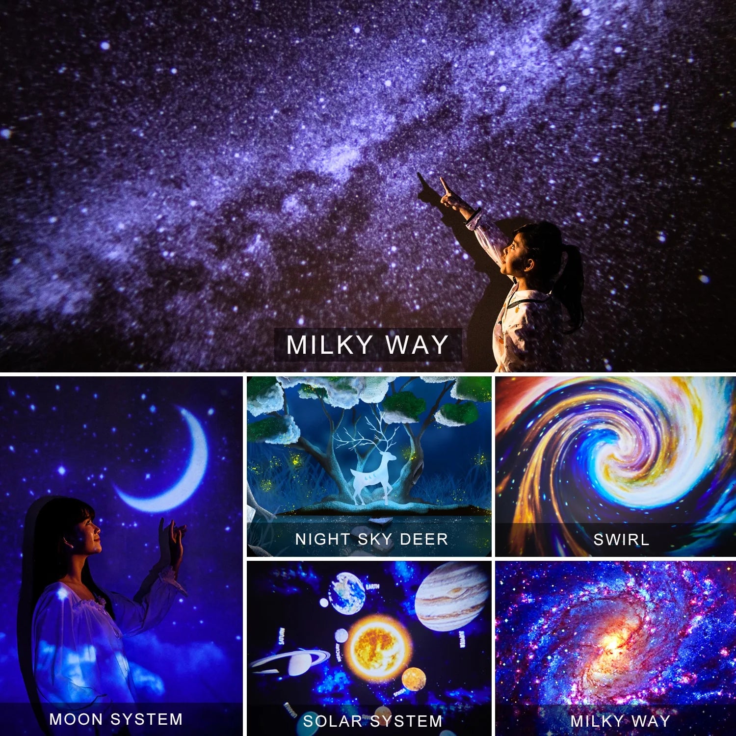 CosmoGlow - Mesmerizing Galaxy Projector Lamp