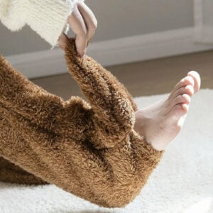 Cozy Chic Winter Elegance: Double-sided Fleece Thigh Highs