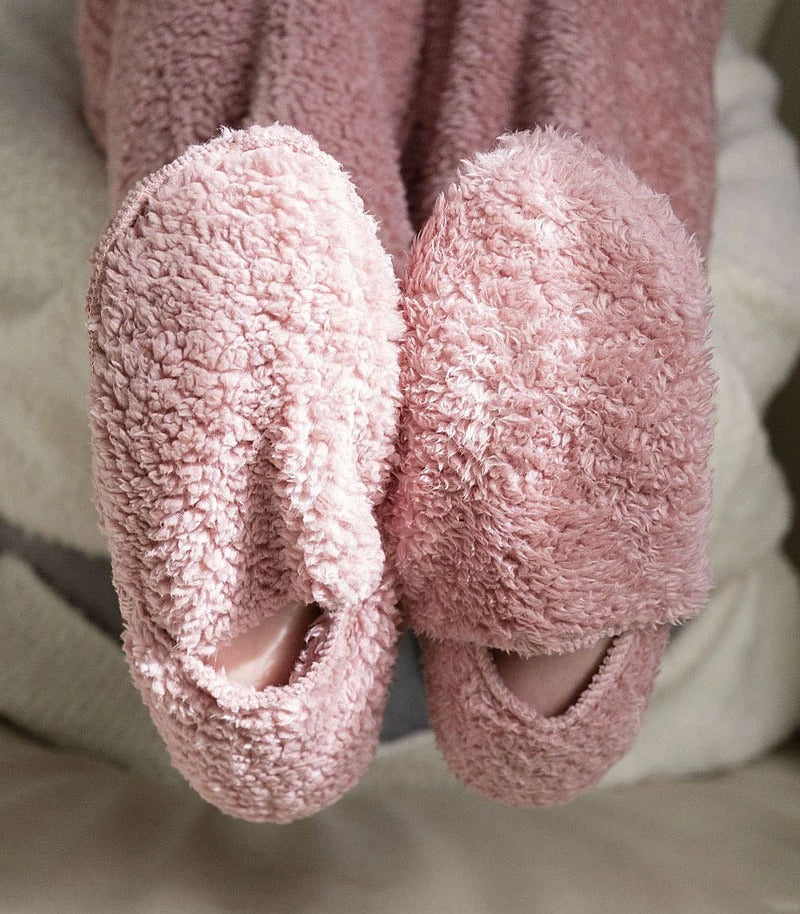 Cozy Chic Winter Elegance: Double-sided Fleece Thigh Highs