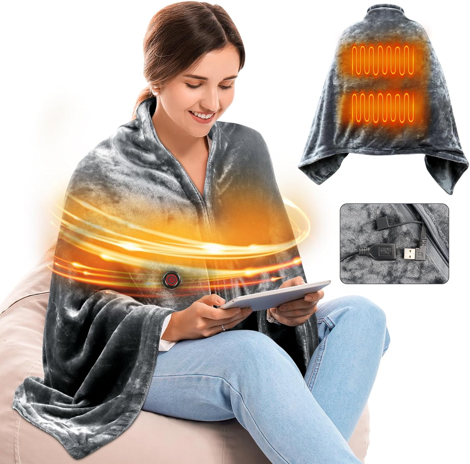 CozyWrap Heated Snuggie