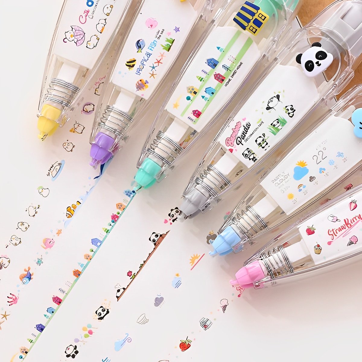 Cute Animals Press Type Decorative Pen