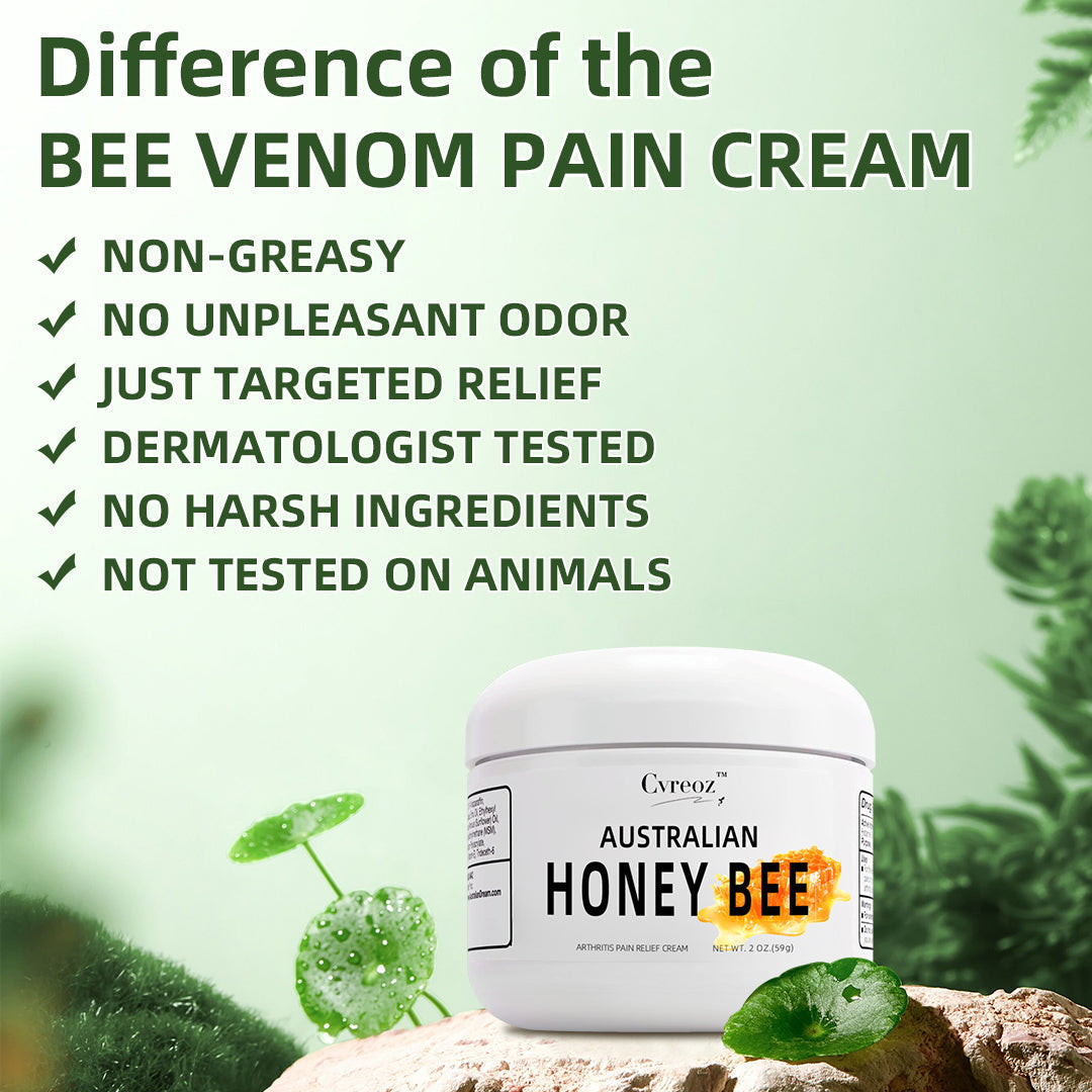 Cvreoz - Australian honey bee Venom Pain and Bone Healing Cream - Limited time discount Last 30 minutes