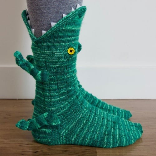 Early Christmas Sale 49% - 3D Knit Crocodile Socks