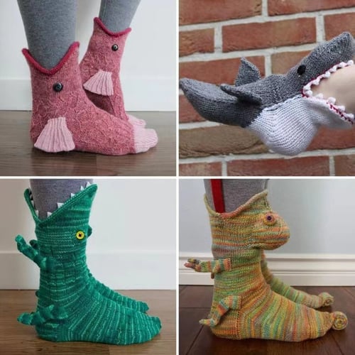 Early Christmas Sale 49% - 3D Knit Crocodile Socks