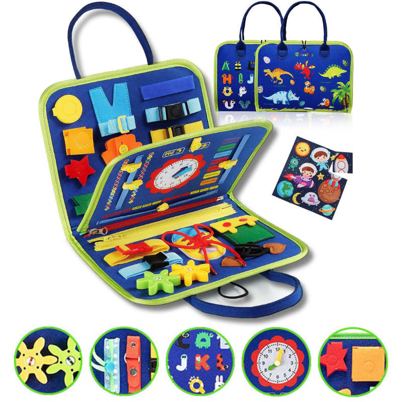 Educational Sensory Busy Board (2023 Edition) - 1 to 7 years old