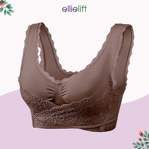 EllieLift - LAST DAY 70% OFF - Comfy Corset Bra Front Cross Side Buckle Lace Bras