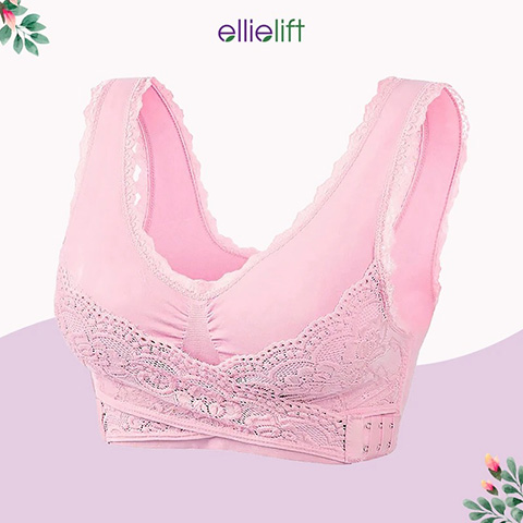 EllieLift - LAST DAY 70% OFF - Comfy Corset Bra Front Cross Side Buckle Lace Bras