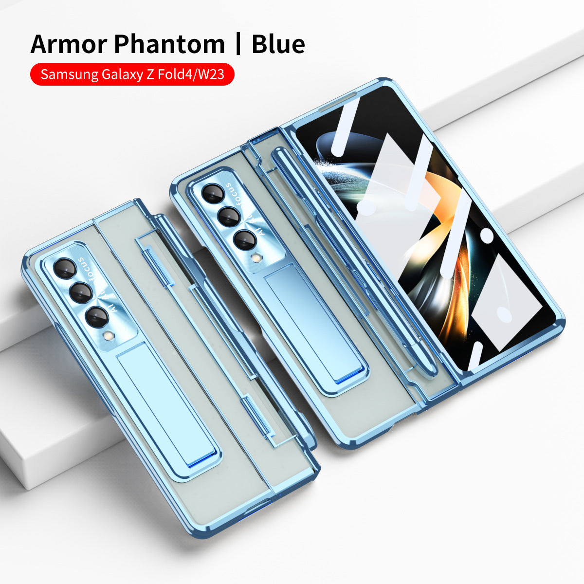 Enhanced Version of Armor Hinge Folding Shell Case For Samsung Galaxy Z Fold3 Fold4