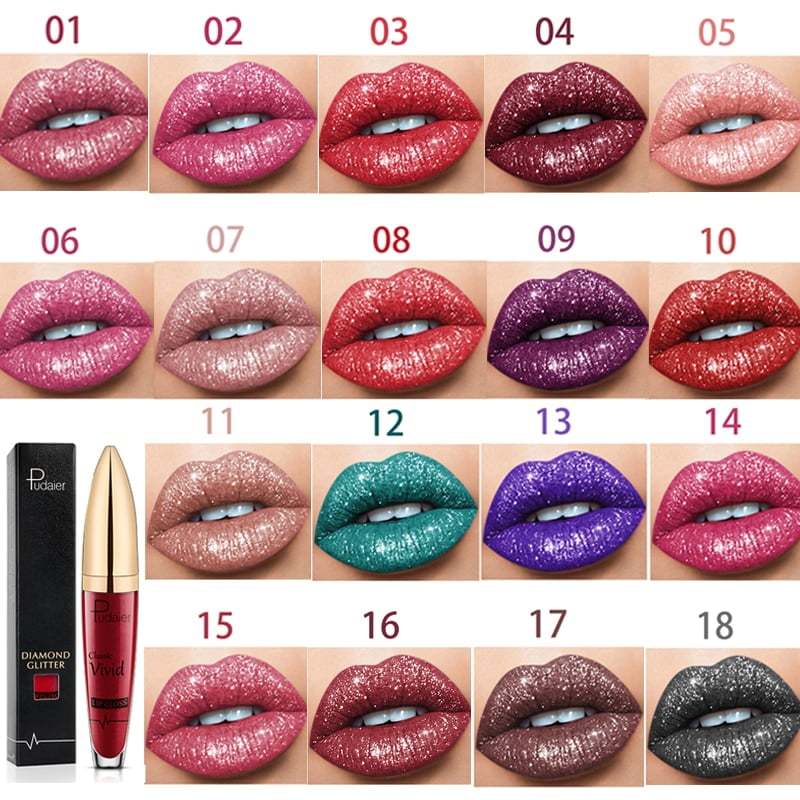 ESLETTE 18 Color Diamond Shiny Long Lasting Lip Gloss