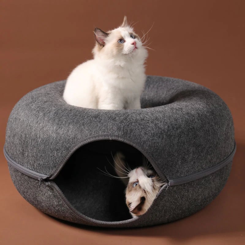 Felt Tunnel Cat Nest