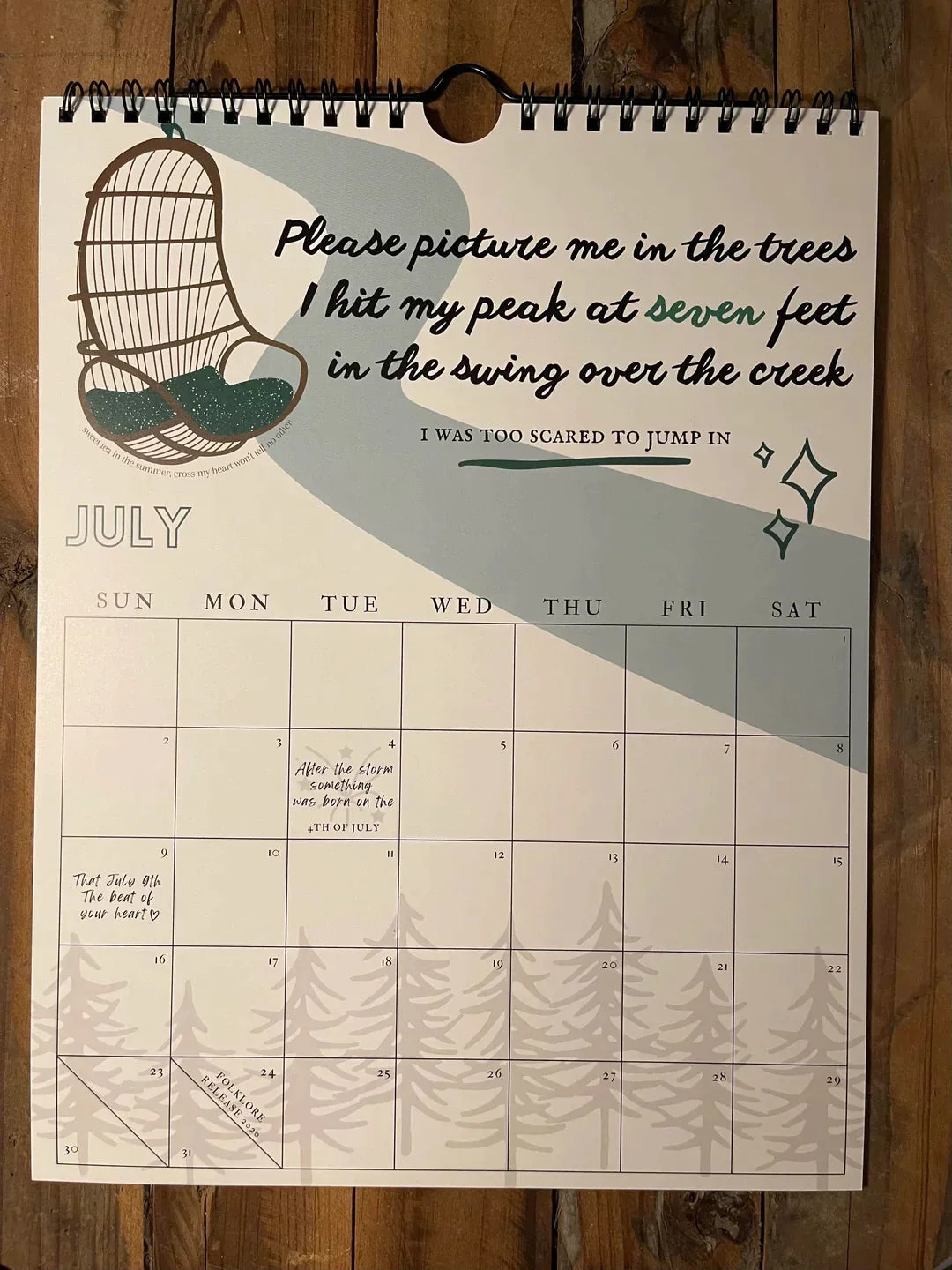 Flewsail | 2024 Roaring Twenties Calendar - 2024 TS Lyrics Calendar