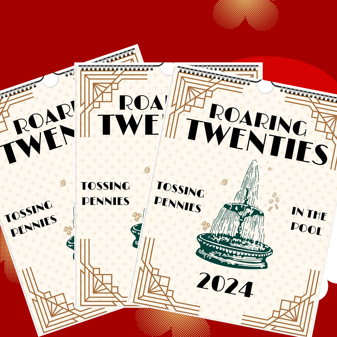 Flownwing | 2024 Roaring Twenties Calendar - 2024 TS Lyrics Calendar 