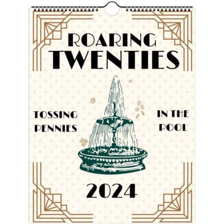Flownwing | 2024 Roaring Twenties Calendar - 2024 TS Lyrics Calendar 