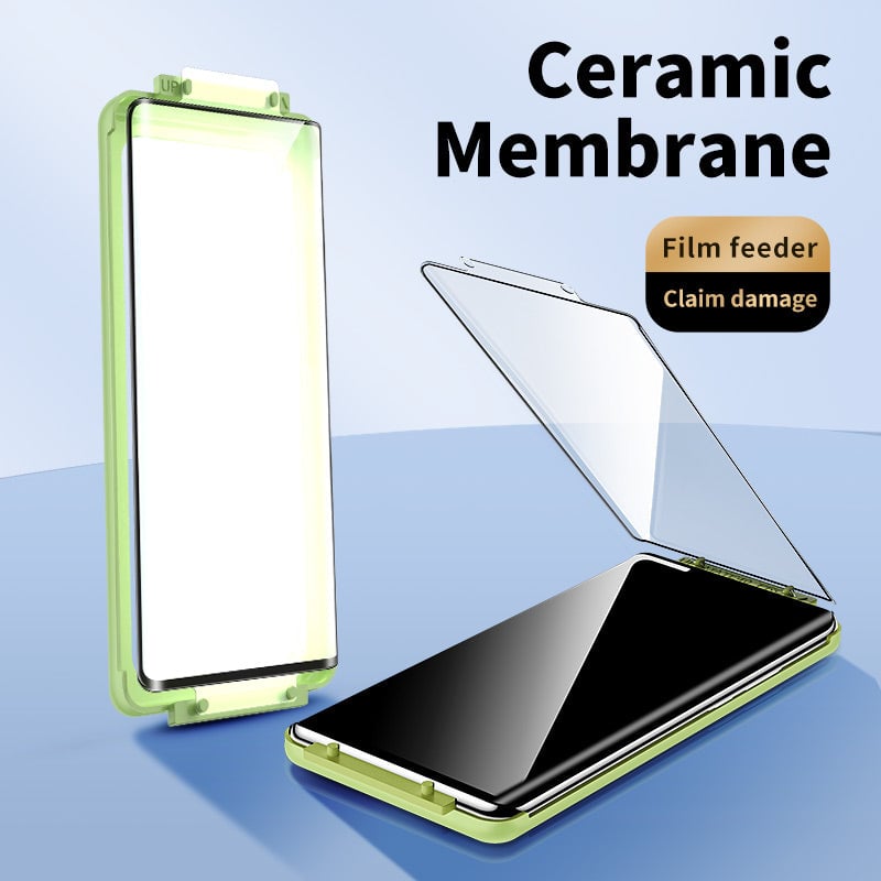 For Samsung series: SS grade microcrystalline ceramic soft film suitable for curved screen to send film artifact + scraper + cleaning kit