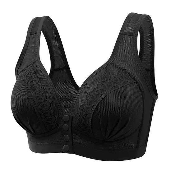 Front Button Breathable Skin-Friendly Cotton Bra