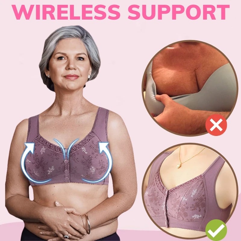 Glamorette - LAST DAY SALE 80% - Cotton Front Closure Bra