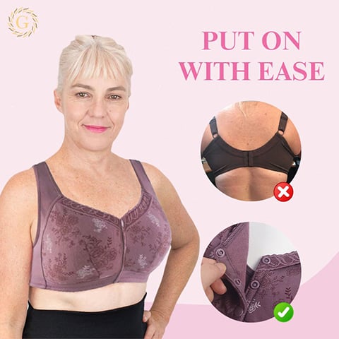 Glamorette - LAST DAY SALE 80% - Cotton Front Closure Bra