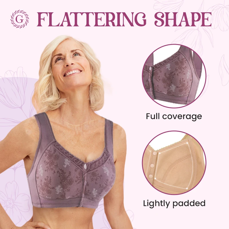 Glamorette - LAST DAY SALE 80% - Cotton Front Closure Bra